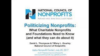 Politicizing Nonprofits: What Charitable Nonprofits and Foundations Need to Know