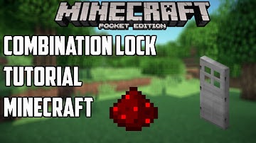 COMBINATION LOCK DOOR | Minecraft Pocket Edition Tutorial