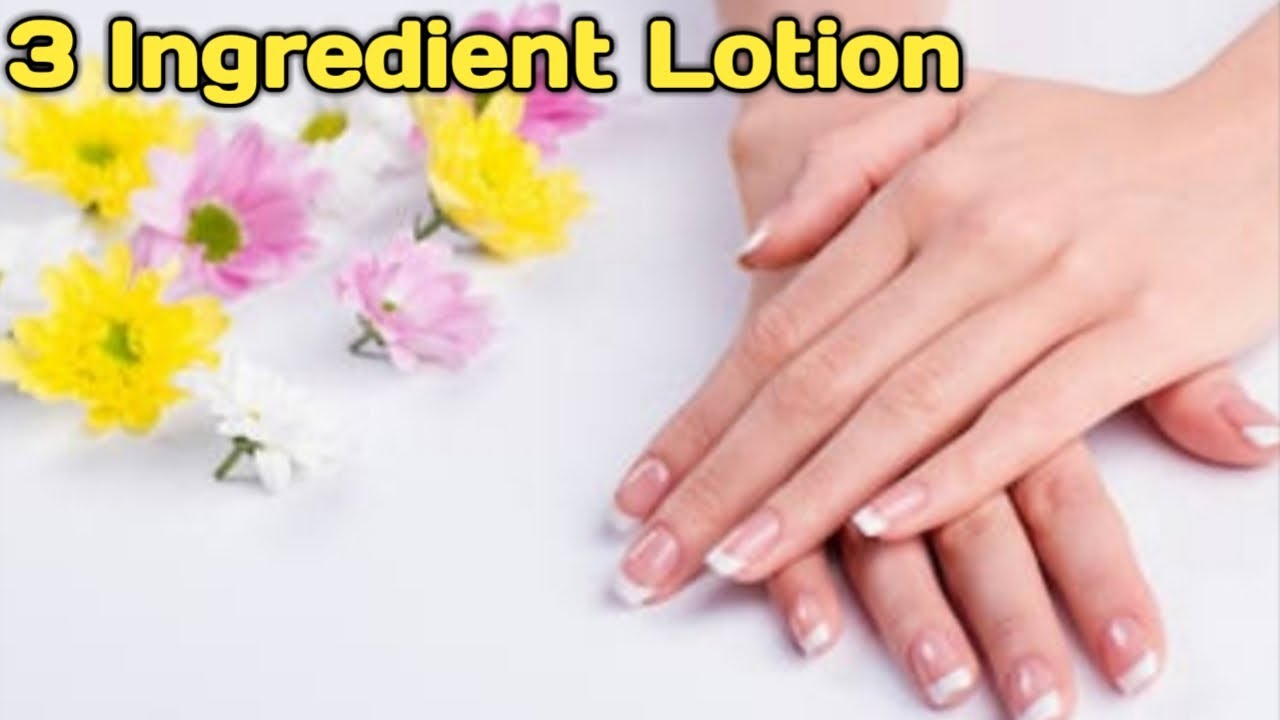 DIY Hand moisturizer lotion Home Made lotion only 3 Ingredient