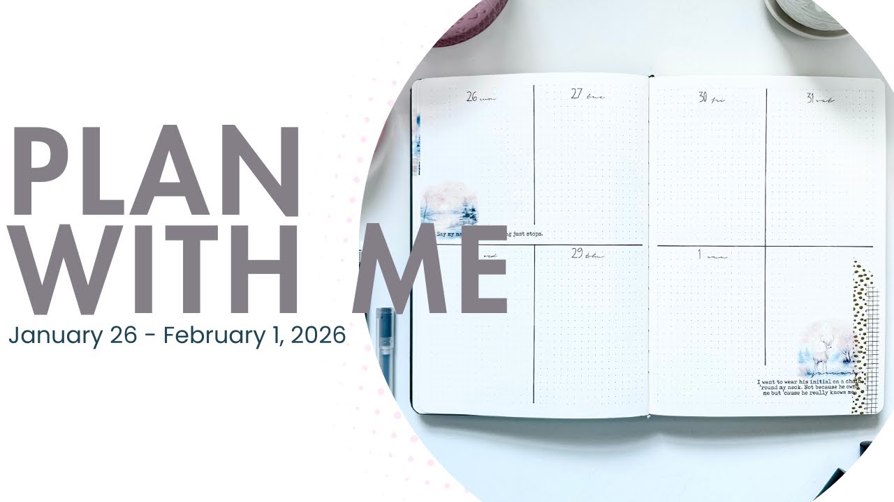 Планируйте вместе со мной | 26 января - 1 февраля 2026 г. | Archer & Olive | Оставайтесь с Кейт