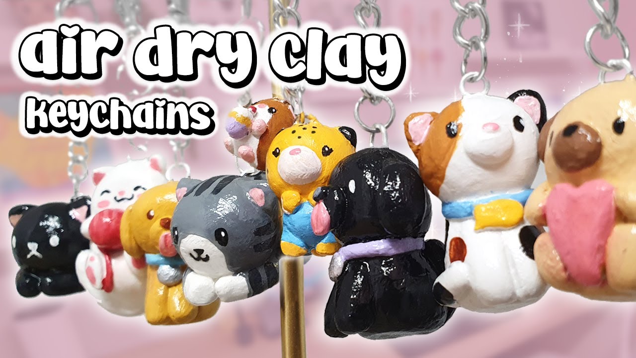 Make Your Own CLAY KEYCHAINS - YouTube