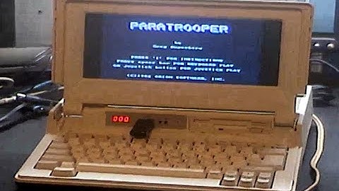 Tandy 1400 with new internal power supply, LCD screen and Gotek Drive