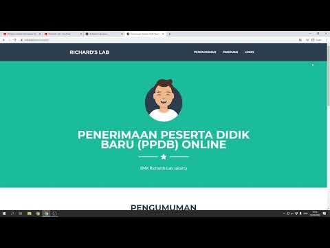 Sistem Penerimaan Peserta Didik Baru Online (PPDB Online) - PHP, Bootstrap, MySQL (Free Download)