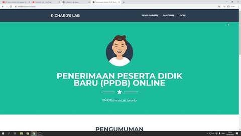 Sistem Penerimaan Peserta Didik Baru Online (PPDB Online) - PHP, Bootstrap, MySQL (Free Download)