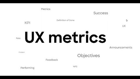 Modern UX Metrics (by Itay Blayer)