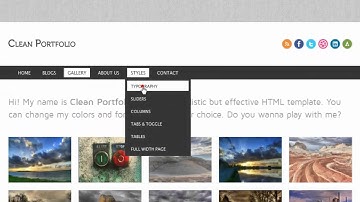 Clean Portfolio Drupal Theme