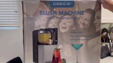 Single-Tank Slushie Machine Demo | Perfect for Home Bars & Parties 🍹