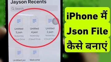 How To Create Json File in iPhone || iPhone Me Json File Kaise Banaye