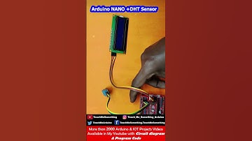 Arduino NANO DHT Sensor with I2C LCD || Temperature and Humidity monitor