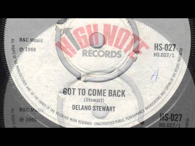 Delano Stewart - Got To Come Back