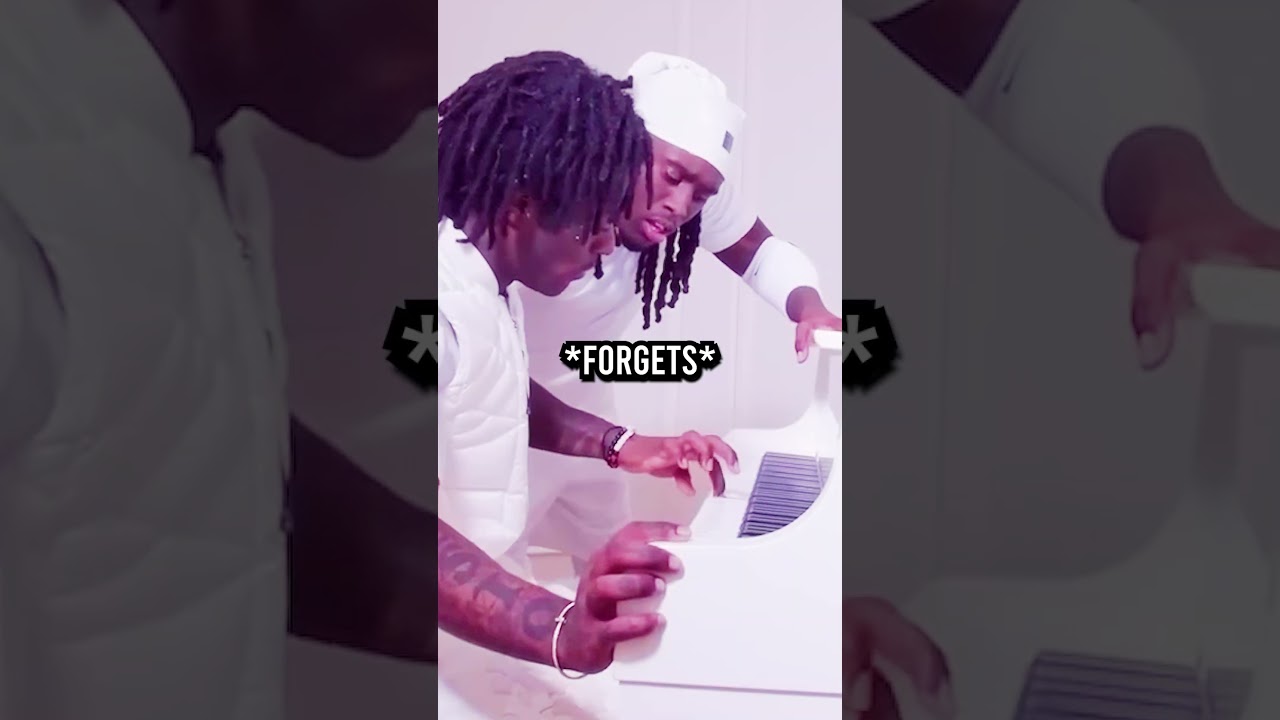 Lil Uzi Vert Teaches Kai Cenat How To Play Piano 😂