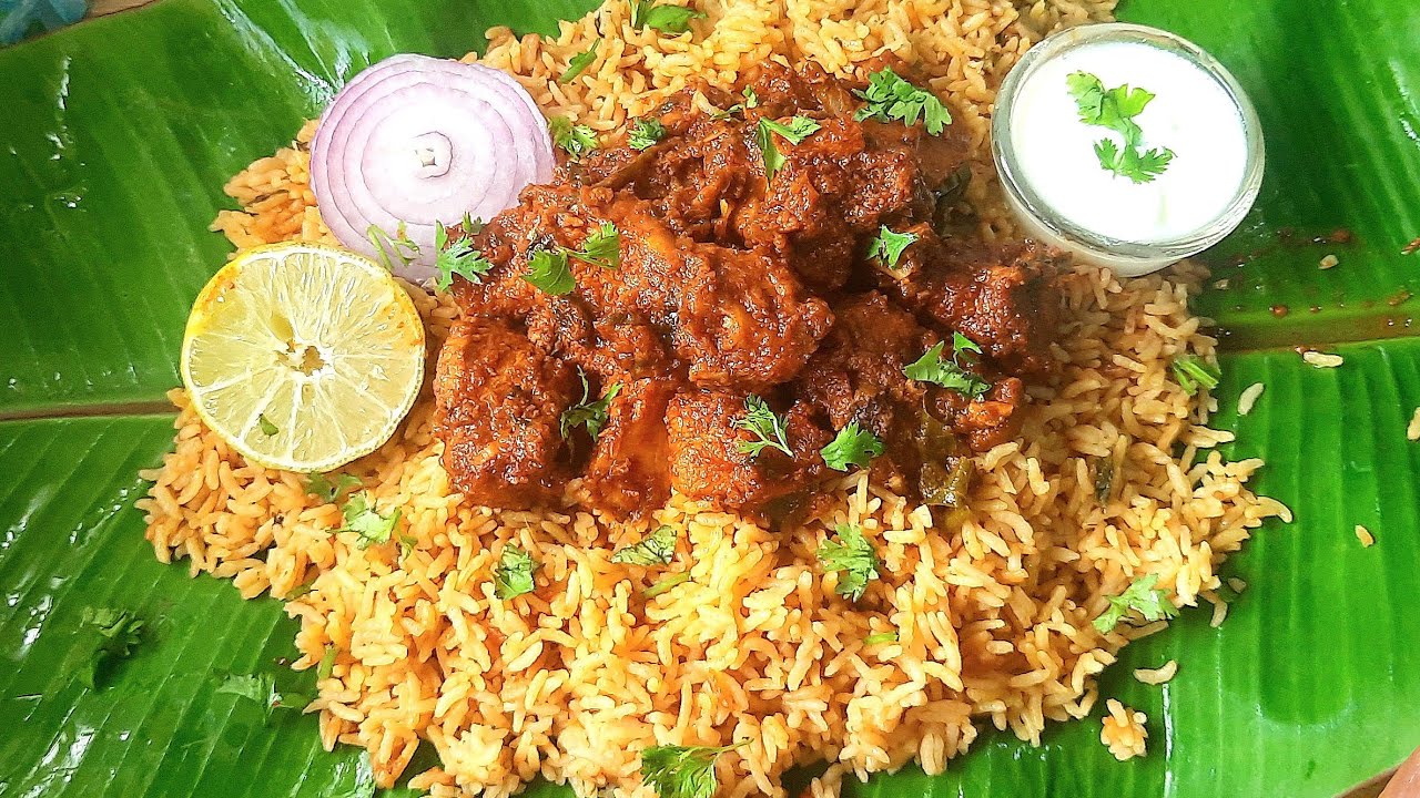 Bagara Rice With Chicken Fry | Telangana Style Bagara rice Chicken Fry ...