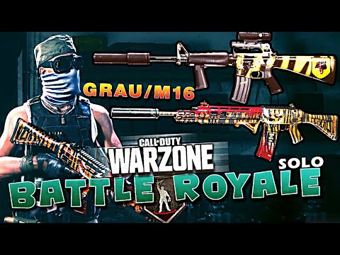 [Gameplay] CoD Warzone BR Solo | Experimenting with a Grau/M16 Loadout (no commentary)