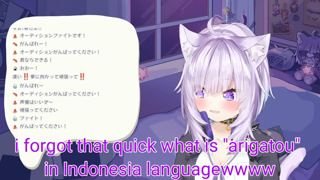 ⁣how okayu respond to an Indonesian superchat @NekomataOkayu