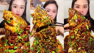 Asmr Eating Competition Food | Fish Curry Eating Challenge Asmr | Cna Food Asmr 먹방