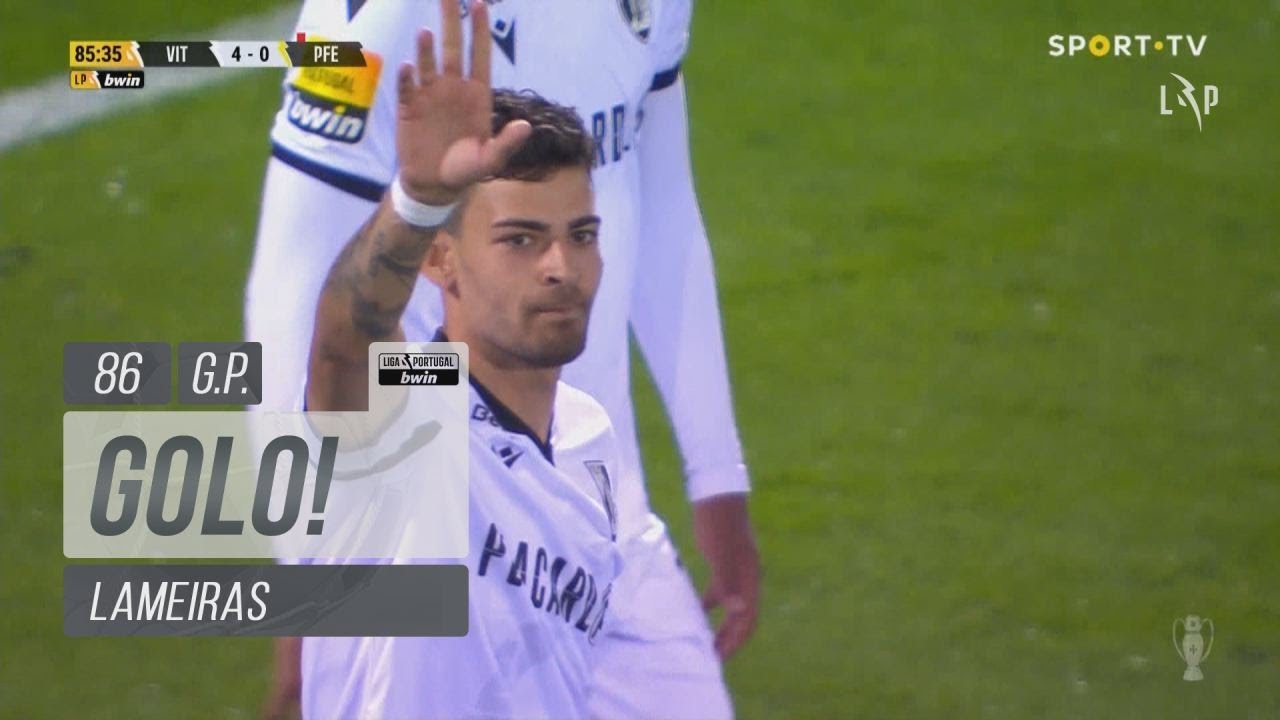 Goal | Golo Lameiras: Vitória SC (4)-0 Paços de Ferreira (Liga 21/22 #30)