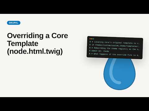 Overriding a Core Template (node.html.twig) | Drupal Twig Tutorial