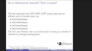 Sarah Mount - Message-passing concurrency for Python