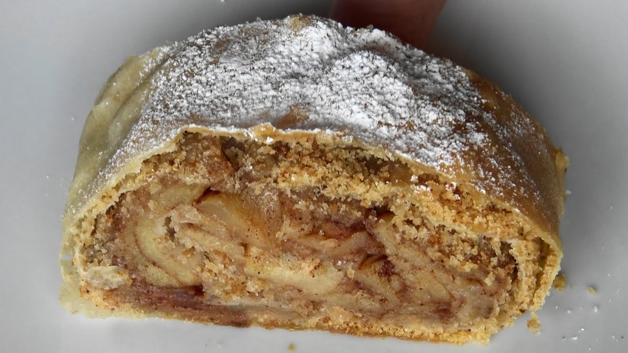 Apfelstrudel gezogen