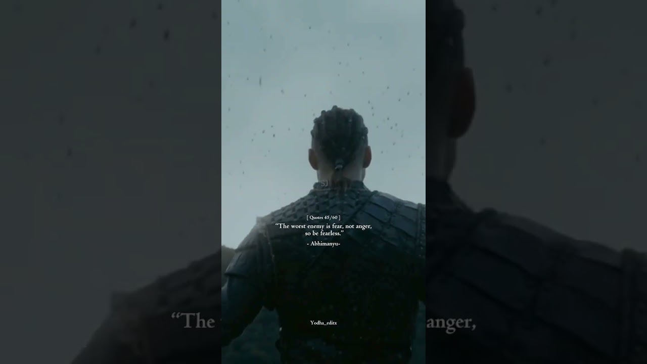 DAILY QUOTES CHALLENGE DAY 45/60 💀🔥 || ABHIMANYU MAHABHARAT QUOTE 🗣️ - 