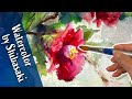 [Eng sub] Bouquet of camellia Flowers / Watercolor painting / Calming art