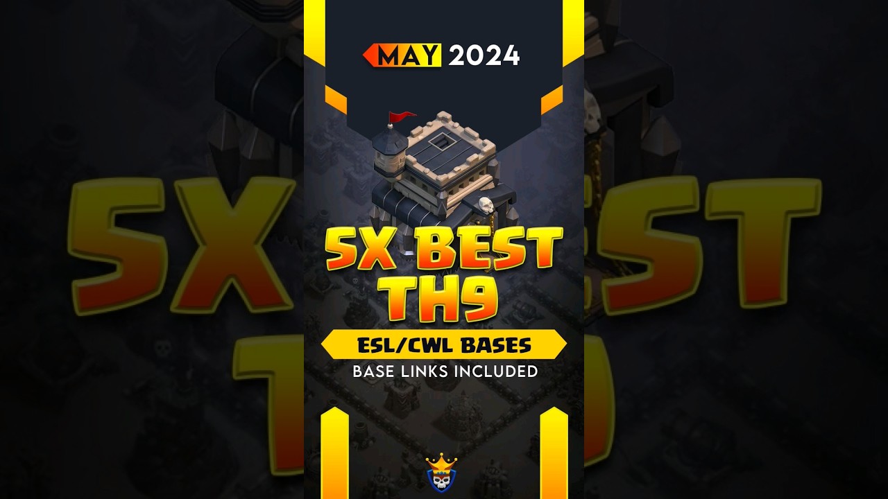 Best TH9 WAR Bases base link | Clash of Clans