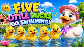 Five Little Ducks Song for Kids 🦆