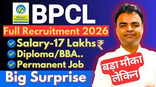 Bpcl Recruitment 2026, Bpcl New Vacancy 2026, New Psu Govt Jobs Vacancy 2026