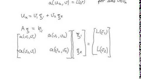 Finite element method  Example  1 dim  part 1