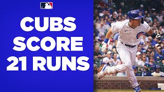 Cubs GO OFF for 21 runs against the Pirates!
