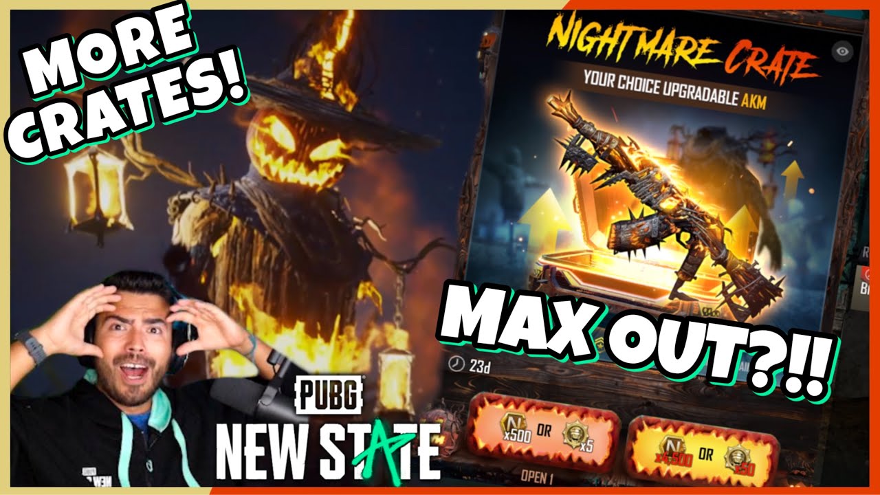 MORE NIGHTMARE CRATES OPENING MAX OUT AKM?!?! | PUBG: New State