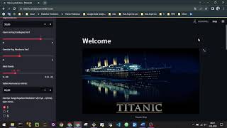 Project Titanic with Streamlit screenshot 2