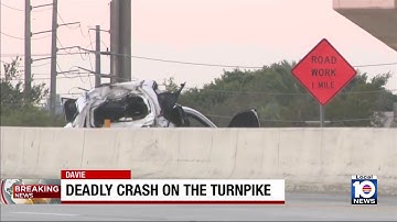 1 killed in multi-vehicle crash on Turnpike in Davie
