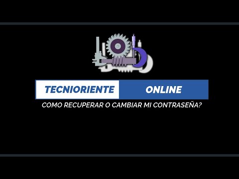 COMO RECUPERAR O CAMBIAR LA CONTRASEÑA DEL PORTAL EMPLEADOS - TECNIORIENTE ONLINE