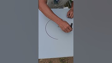 Woodworking Technique Draw circles with nails