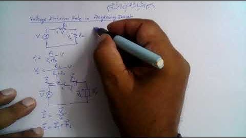 Muhammad Farooq-i-Azam: Voltage Division Rule in the Frequency Domain