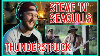 Banjo player reacts to Steve 'n' Seagulls | Thunderstruck (AC/DC Cover)