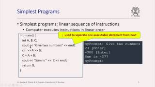 CS101x S410 Sequential Execution in C++ Programs IIT Bombay