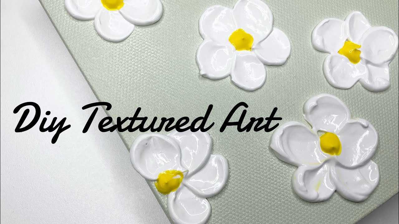 How to Make Textured Art on Canvas | Easy Modern Art - Art asmr - YouTube