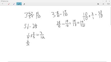 5th Grade Math: Subtracting Mixed Numbers by Converting into Improper Fractions