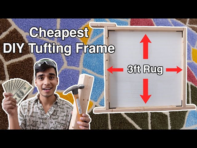 Making Simple + Strong RUG TUFTING FRAMES out of 2x4s 