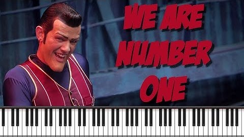 Synthesia [Piano Tutorial] WE ARE NUMBER ONE - Lazy Town