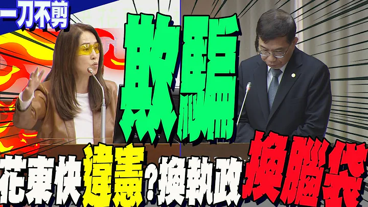 【一刀不剪】花東快條例違憲?"換執政換腦袋?"為選舉大開支票 選完就窒礙難行?高金素梅一句話打臉:"欺騙花東鄉親" - 天天要聞