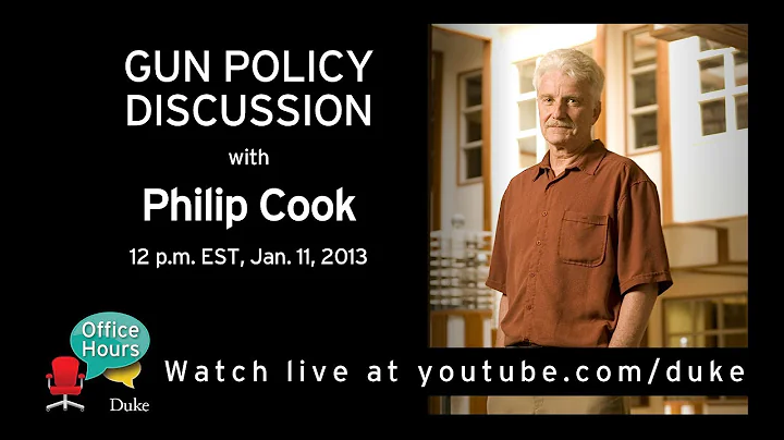 Philip Cook Discusses Gun Research