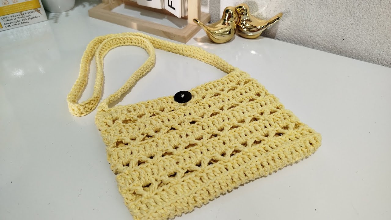 Bolsa de crochê em barbante vende fácil passo a passo @LindalraBolsasemBarbante 