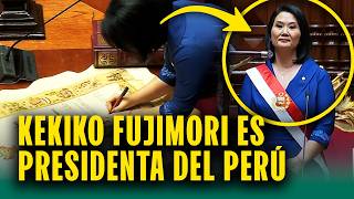 Keiko Fujimori llegó al Congreso y juró como la próxima presidenta del Perú