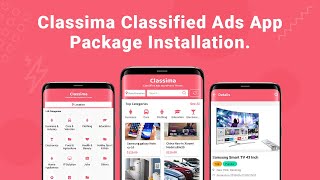 Classima Classified Ads App Package Installation.