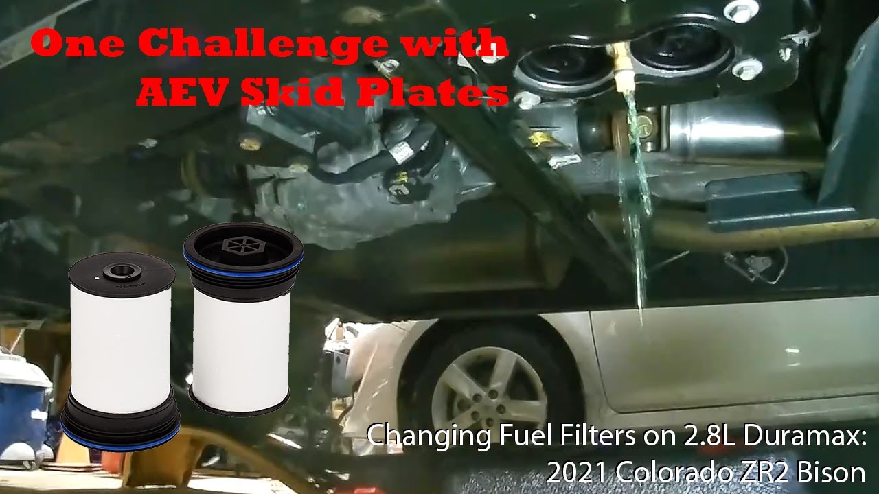 2021 Chevy Colorado ZR2 Bison Duramax Fuel Filter Change YouTube
