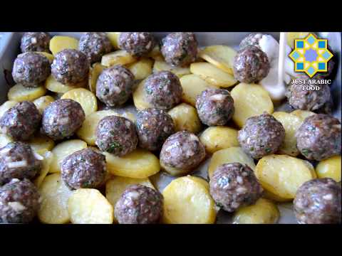 kofta-in-tahini-sauce-_-meatballs-with-potatoes-and-tahini-sauce---just-arabic-food