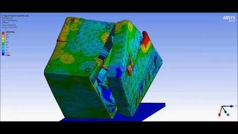 ANSYS WB Explicit Dynamics FEA - Simulation of an accelerated Drop Test of a radio assembly